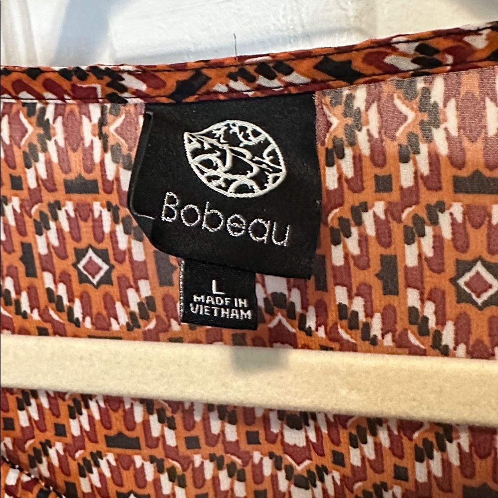 Bobeau Bohemian Patterned Blouse - image 2